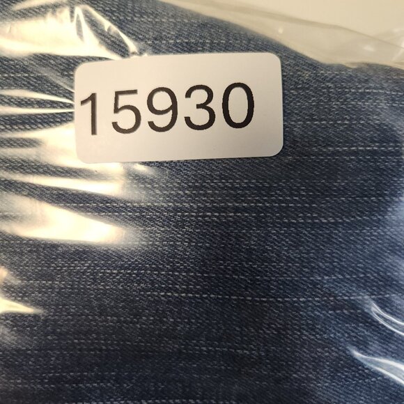 Women's Cropped Straight Leg Cuffed Denim Jeans Size 6 Mid Rise Stretch Denim - Picture 9 of 9